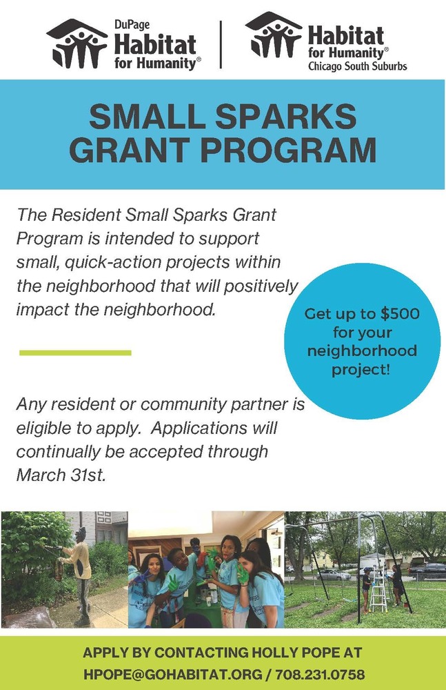Small Sparks Grant Program