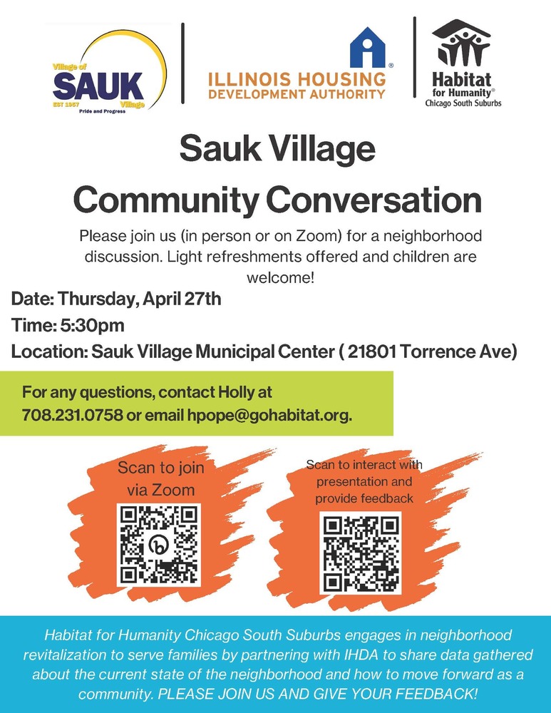 Sauk Village Community Conversation