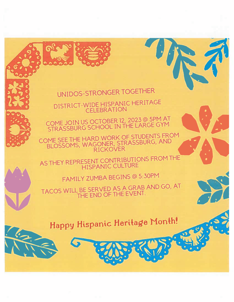 CCSD 168 District-Wide Hispanic Heritage Month Celebration