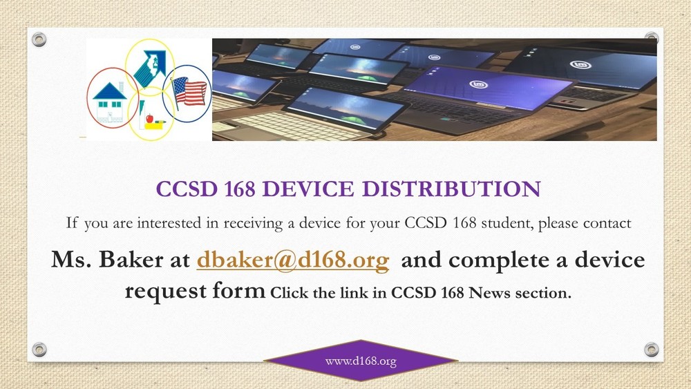 CCSD 168 Device Distribution