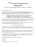 2021 Programa Escolar de Aceleración del Aprendizaje Verano!