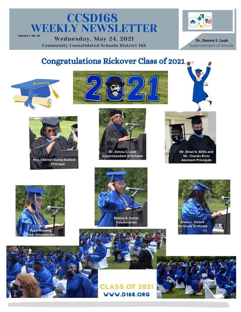 CCSD 168 District Newsletter  -  Rickover Class of 2021!