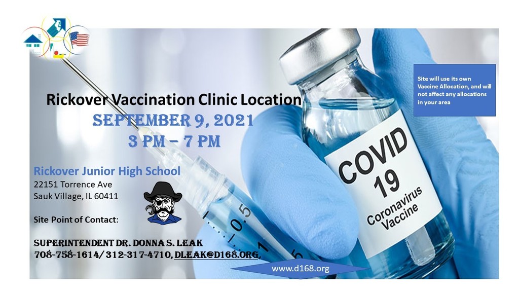 Get the Vaccine  at Rickover Jr. High School