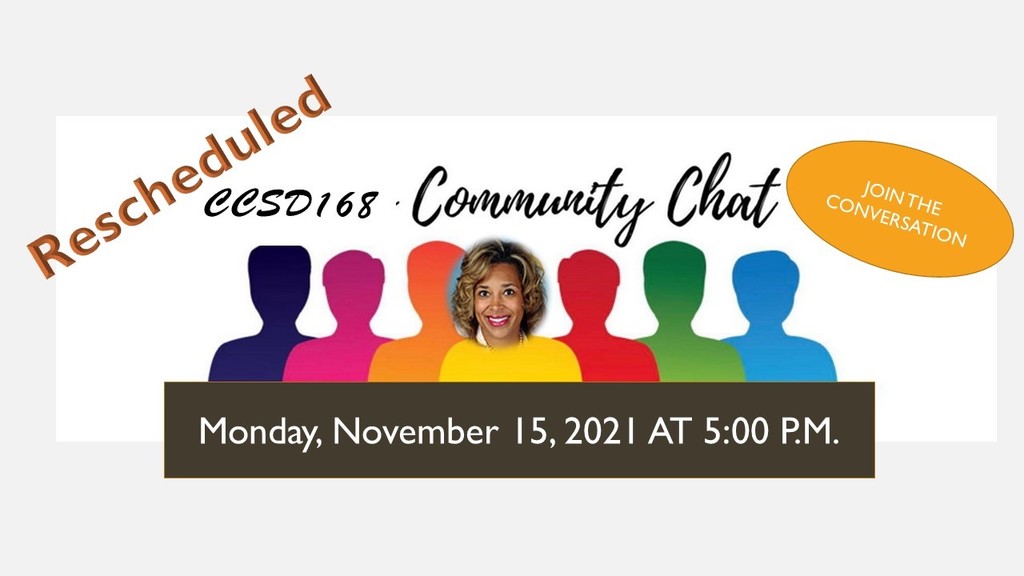 Register Today!  Community Chat at 5:00 p.m.