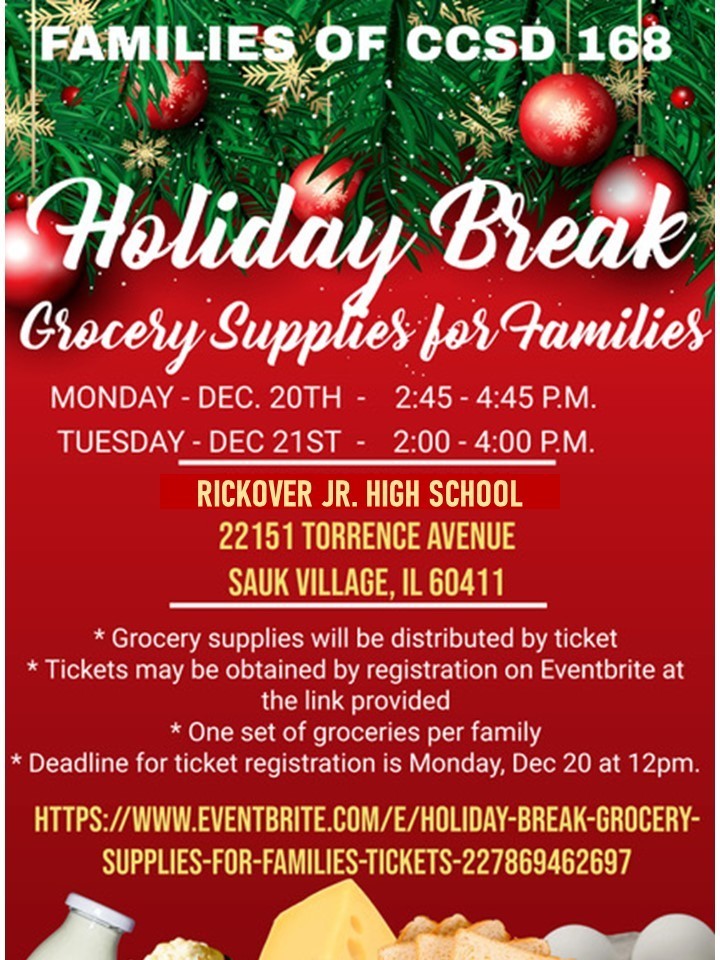 Holiday Break Groceries for Families 