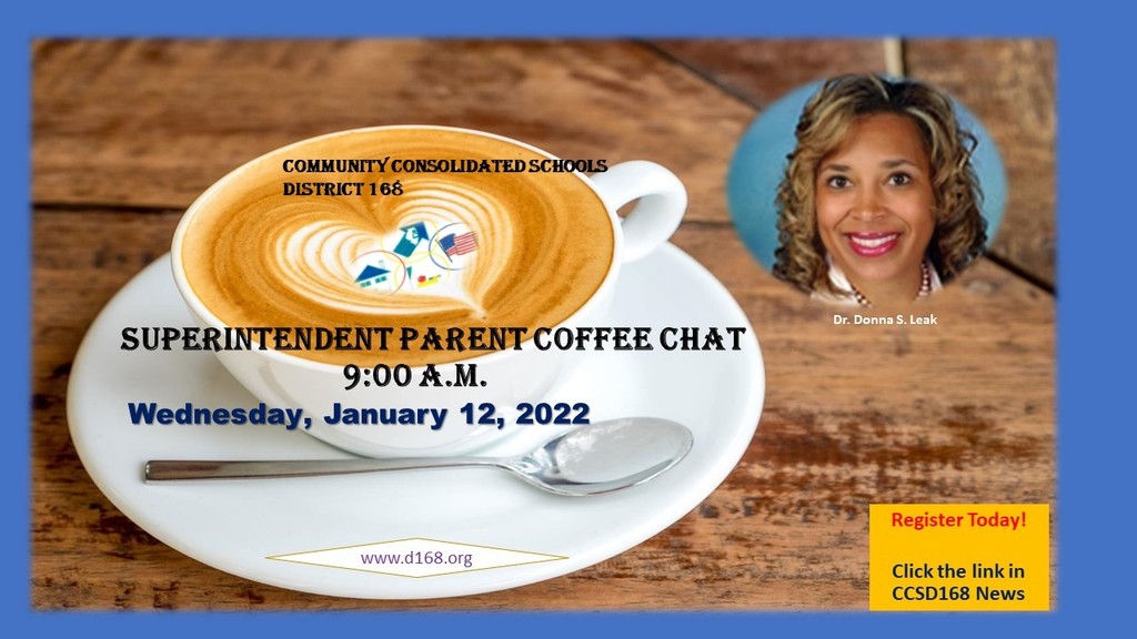Superintendent Parent Coffee Chat - Today at 9:00 a.m.