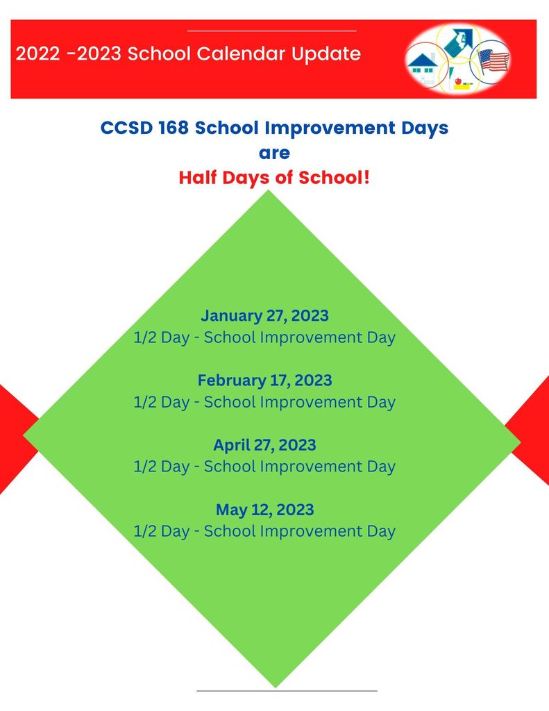 School Improvement Day - Half Day of School 
