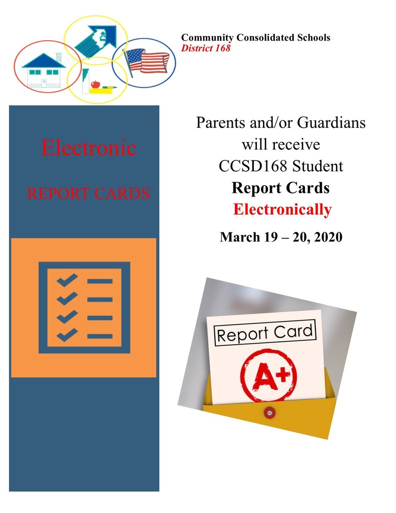 #d168excels CCSD168 Student Report Cards will be delivered electronically 