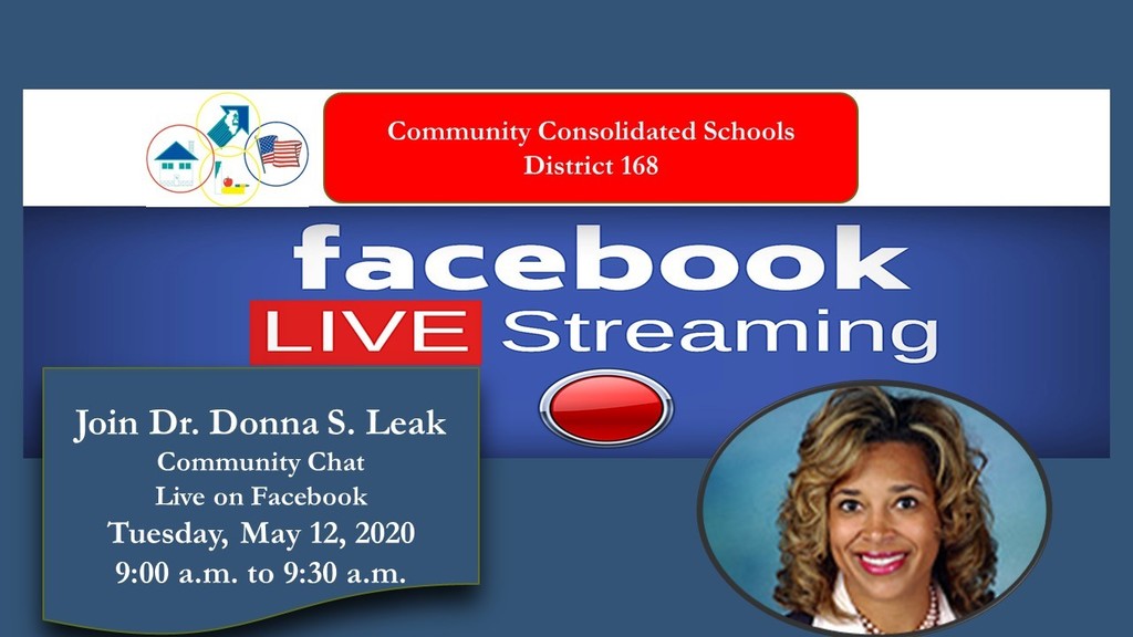 Join Dr. Donna S. Leak Superintendent Parent Coffee Chat Live on Facebook CLICK HTTPS://WWW.FACEBOOK.COM/CCSD168/